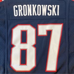 Nike Kids On Field New England Patriots #87 Gronkowski Jersey Size Small